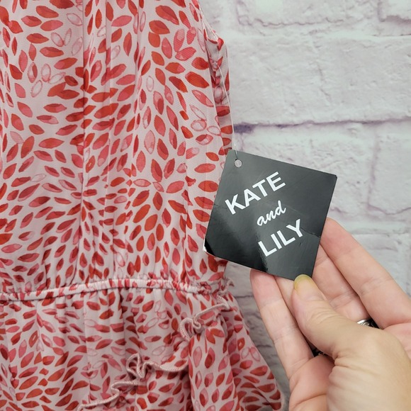 NEW Kate and Lily Sleeveless Ruffle Dress‎ Size 8 Chiffon Lined Boho Cottage - Picture 3 of 7